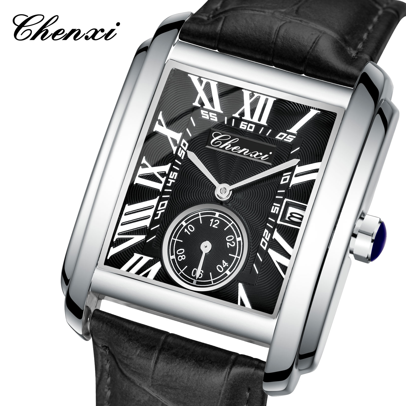 Leather Watch Band Men - Chenxi 8216 nova moda menino clássico