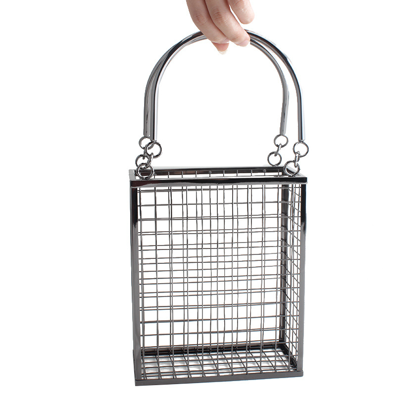 Mesh Strap Metal - Primavera e verão metal oco bolsa