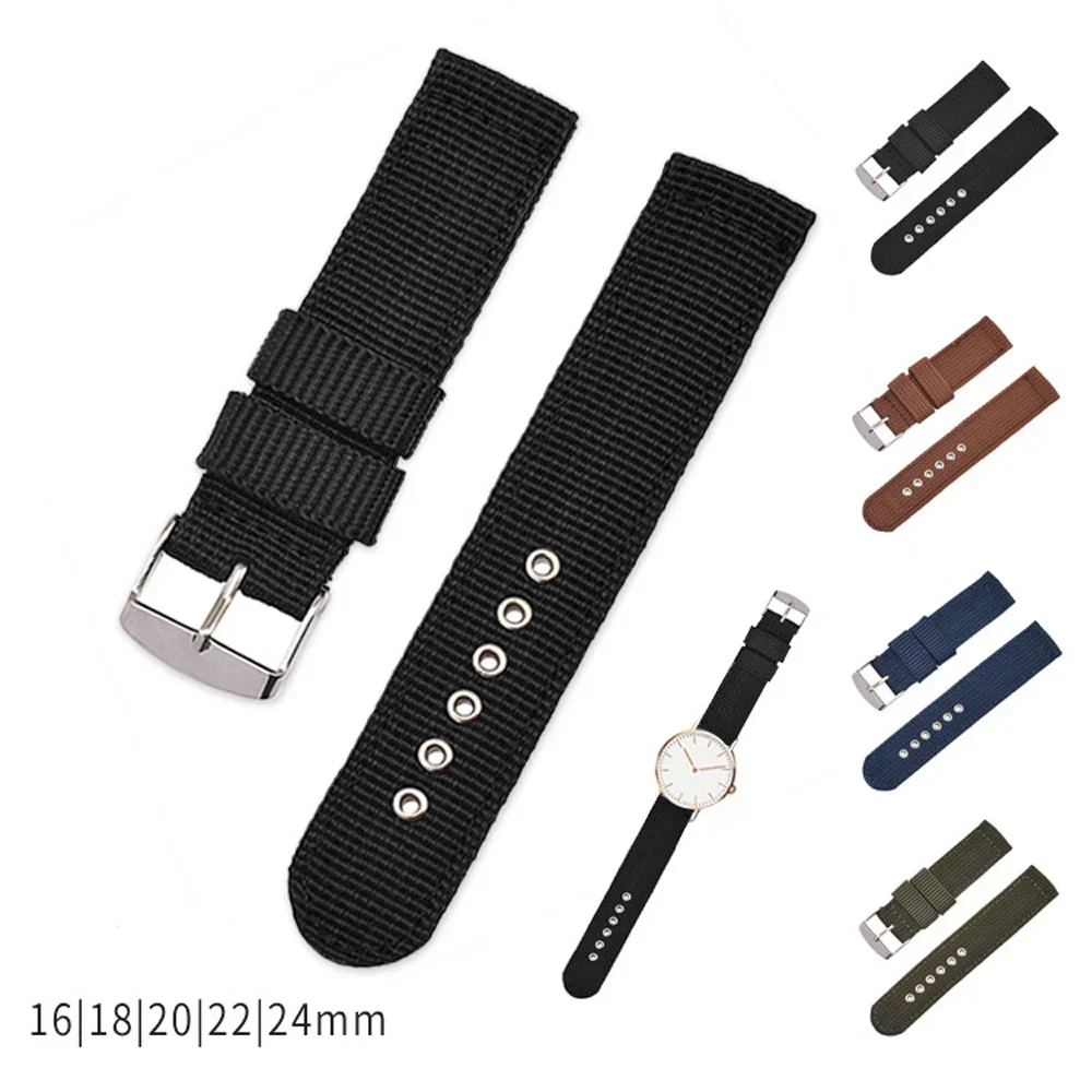 Canvas Strap Watch - Universal Substituição Nylon Strap, Waterproof Watch