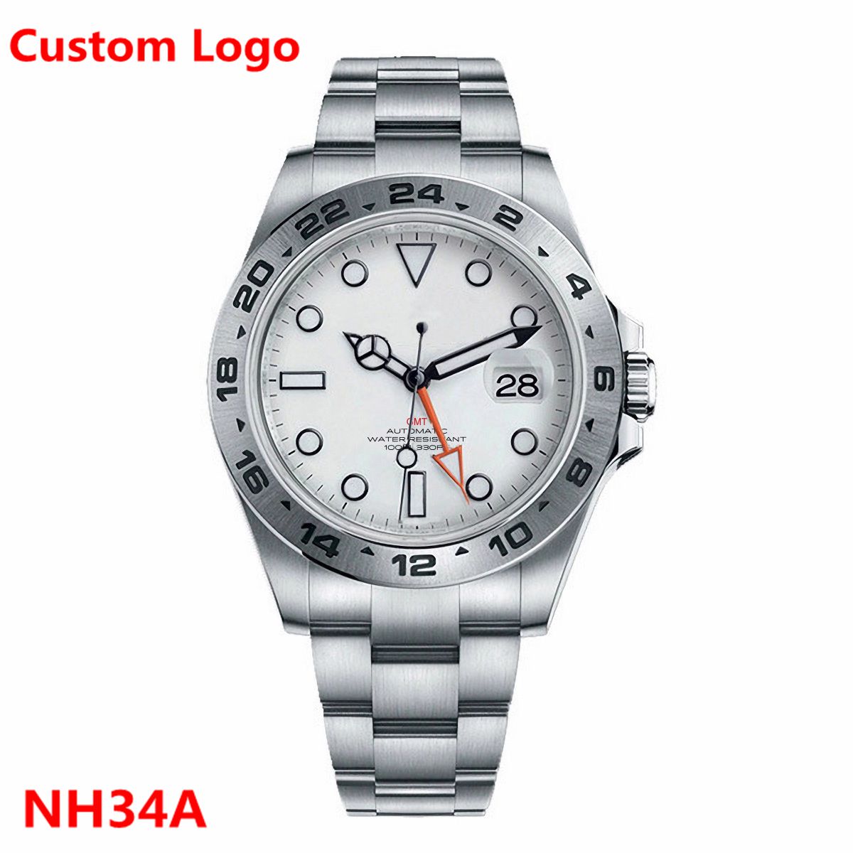 Stainless Bracelet Diver - Personalizado de luxo 39mm nh34 relógio