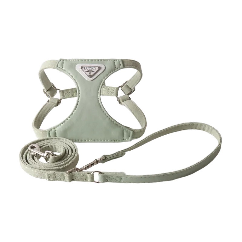 Leather Strap Quick Release - Macaron peito arnês pu colete estilo