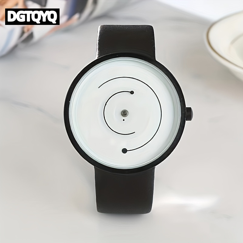 Leather Watch Band Men - Relógio Criativo de Moda para Homens,