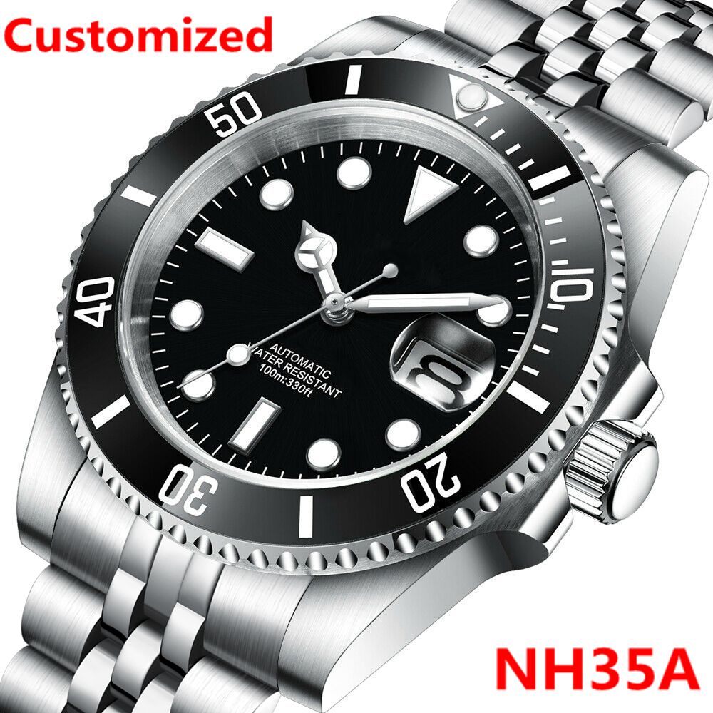 Stainless Bracelet Diver - Diy logotipo 40mm relógio de mergulho