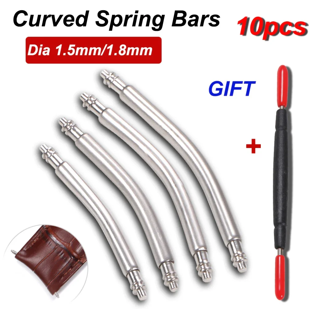 Curved Spring Bar - Barra de mola de extremidade curvada,