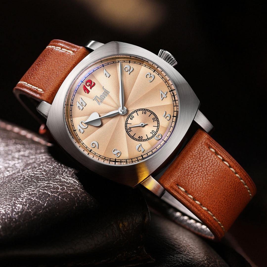 Tropic Strap Vintage - Relógio Masculino Vintage, Mostrador Salmão, Movimento