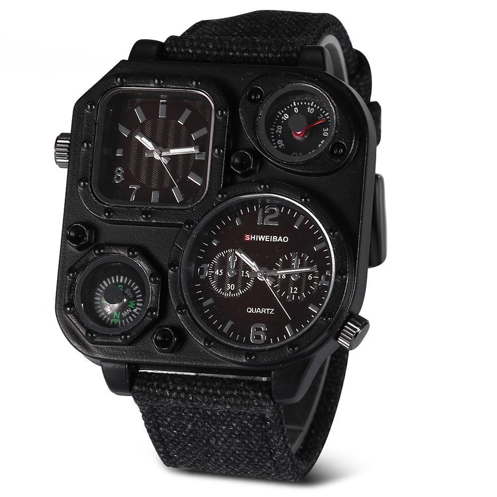 Canvas Strap Watch - Relógios masculinos de quartzo marca superior