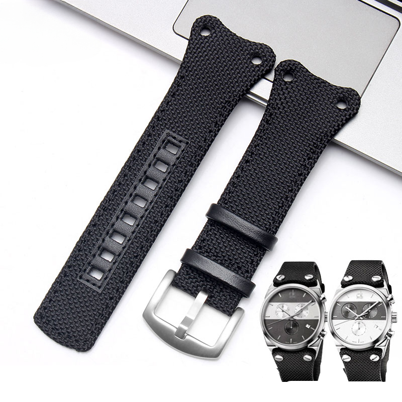 Canvas Strap Watch - CK-Anti-Allergy Waterproof Nylon Canvas Watchband, Men's