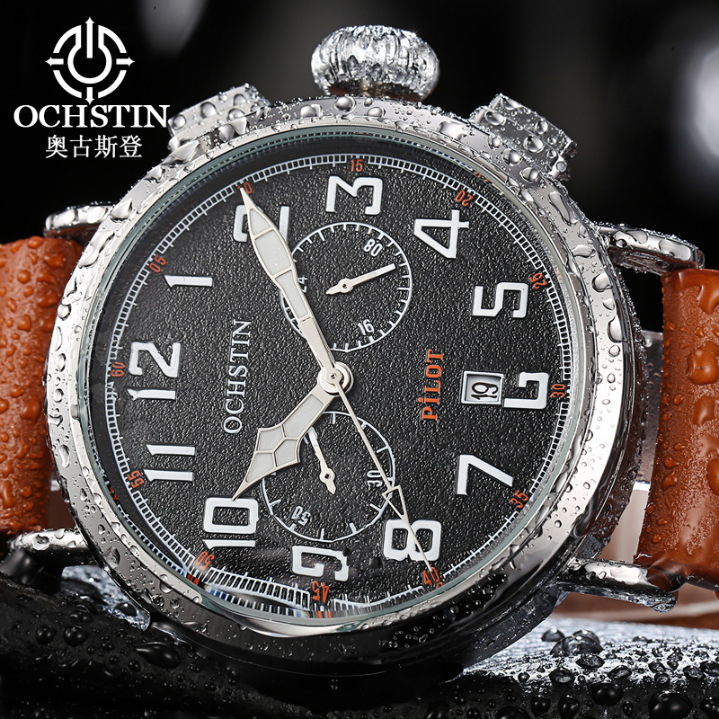 Leather Watch Band Men - Ochstin pulseira de couro genuíno homem