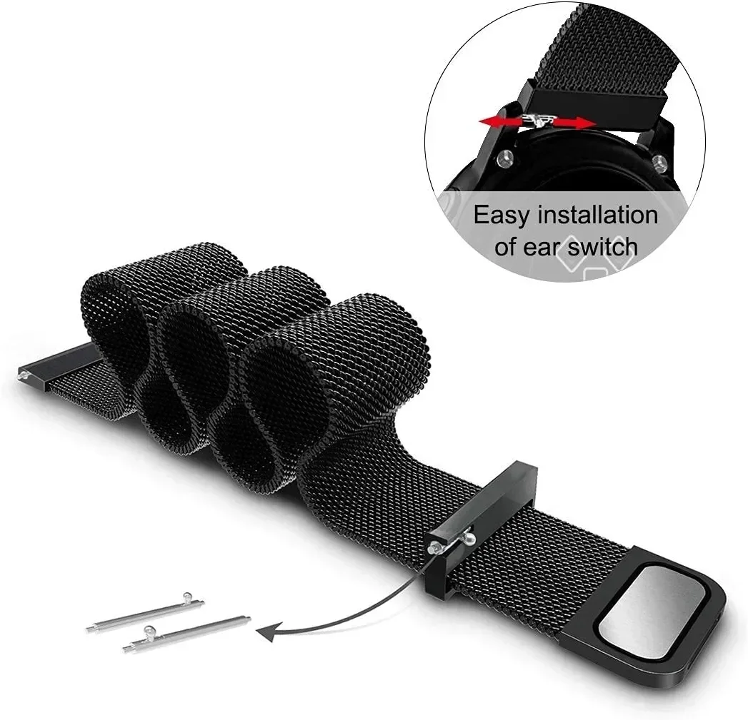 Laço de malha de 22mm 20mm par - Milanese Loop Magnetic avaliação e preço
