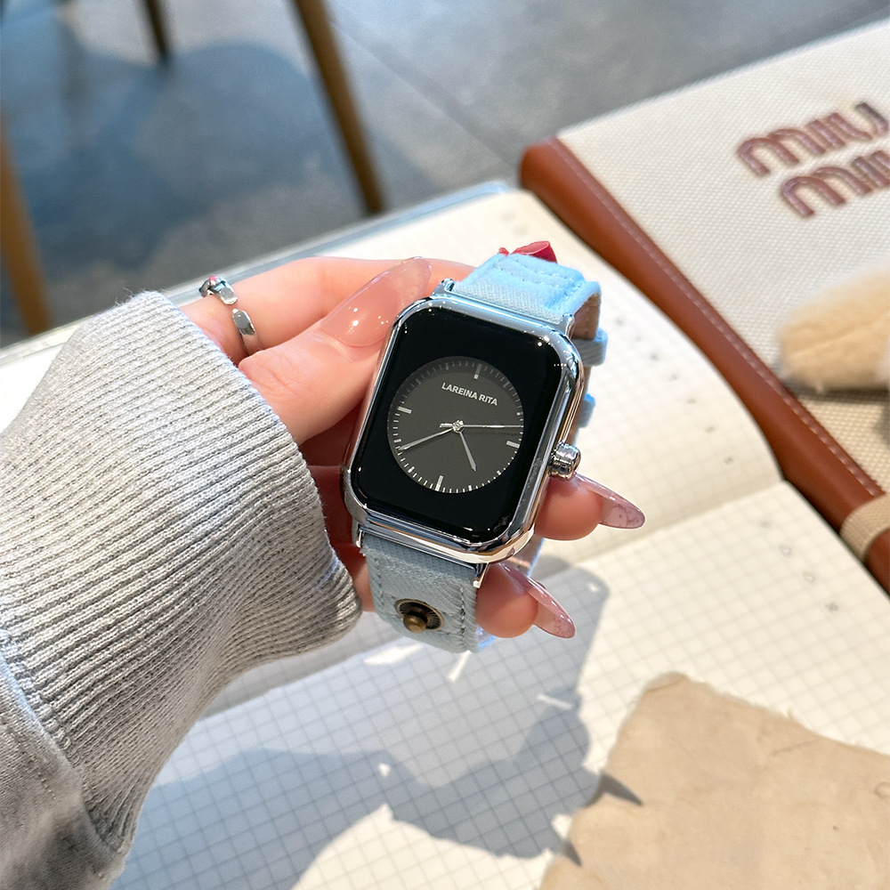 Novo relógio quadrado elegante - Canvas Strap Watch avaliação e preço