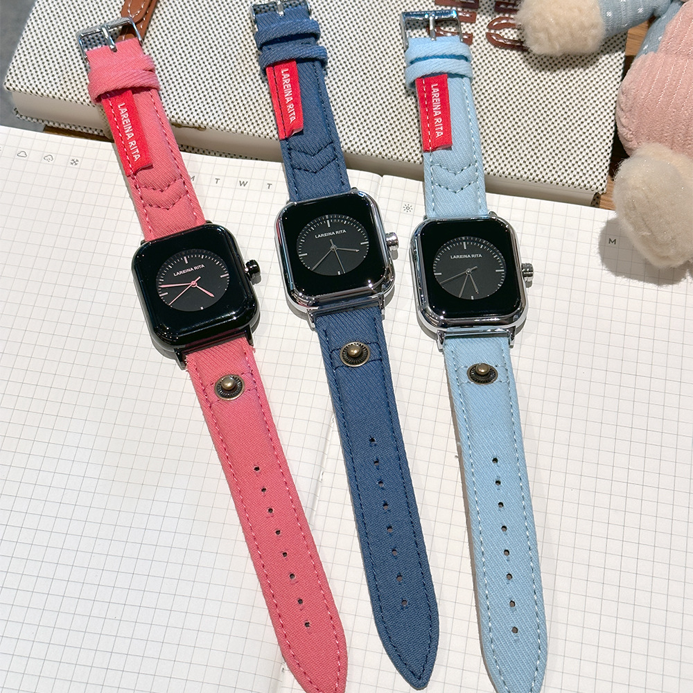 Novo relógio quadrado elegante - Canvas Strap Watch avaliação e preço