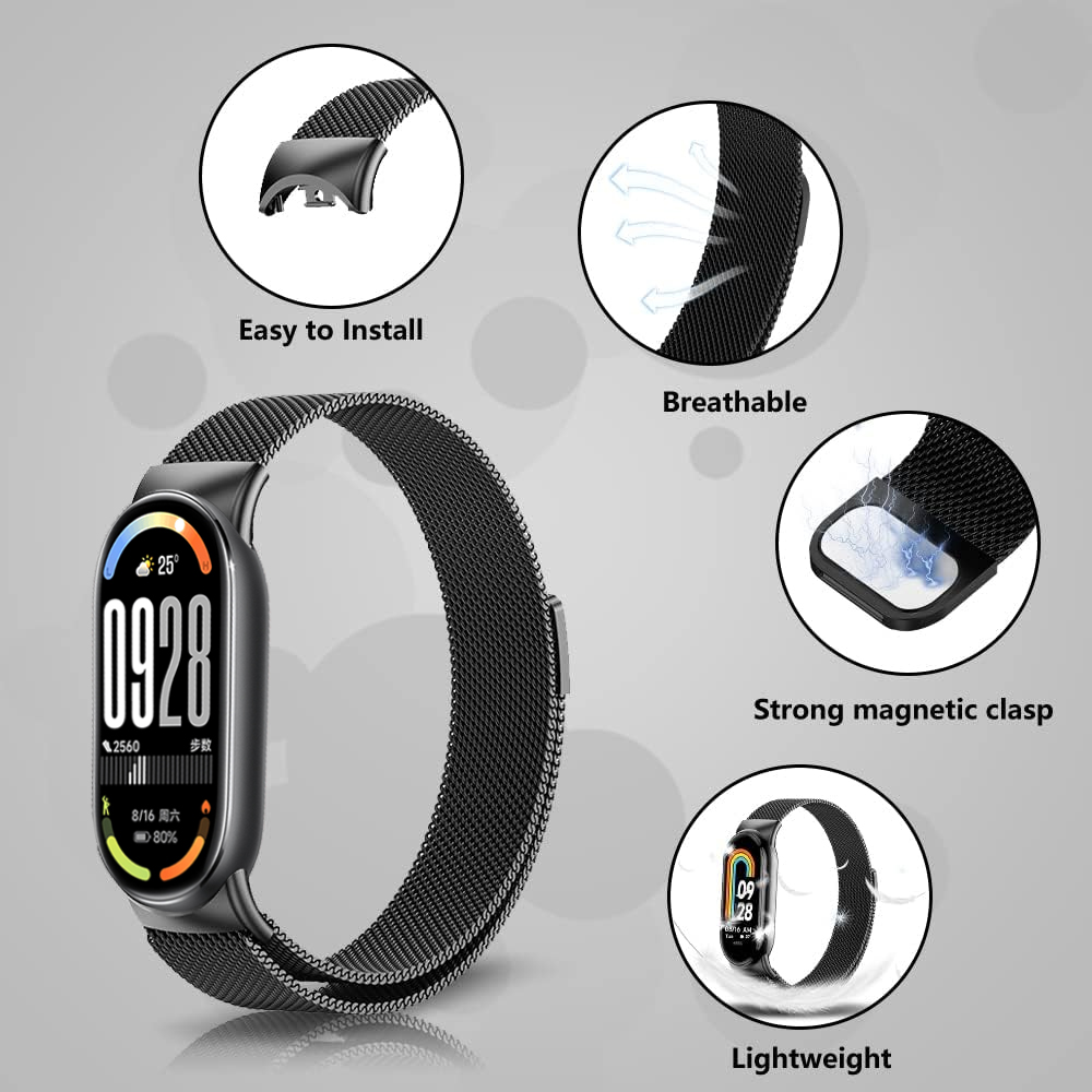 Correias magnéticas para xiaom - Milanese Loop Magnetic avaliação e preço