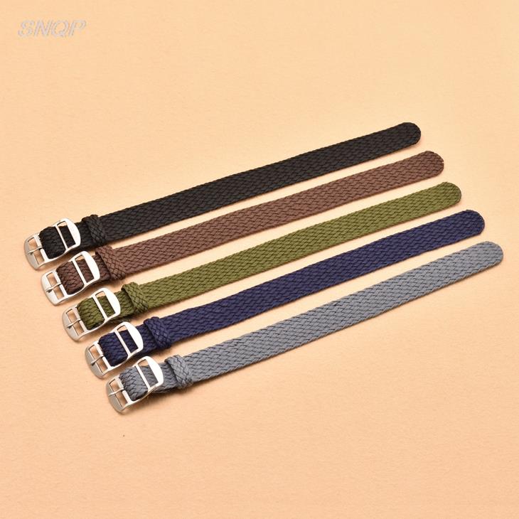 20mm 22mm preto marinho cor só - Perlon Strap Woven avaliação e preço
