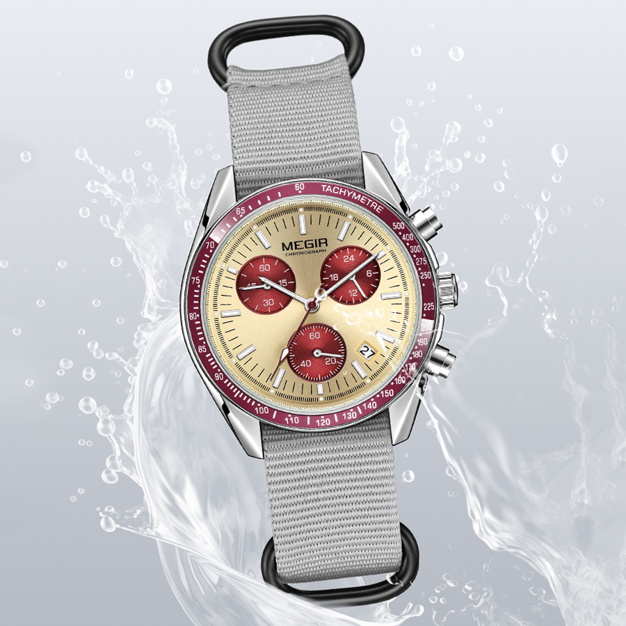 Megir novos relógios masculino - Canvas Strap Watch avaliação e preço