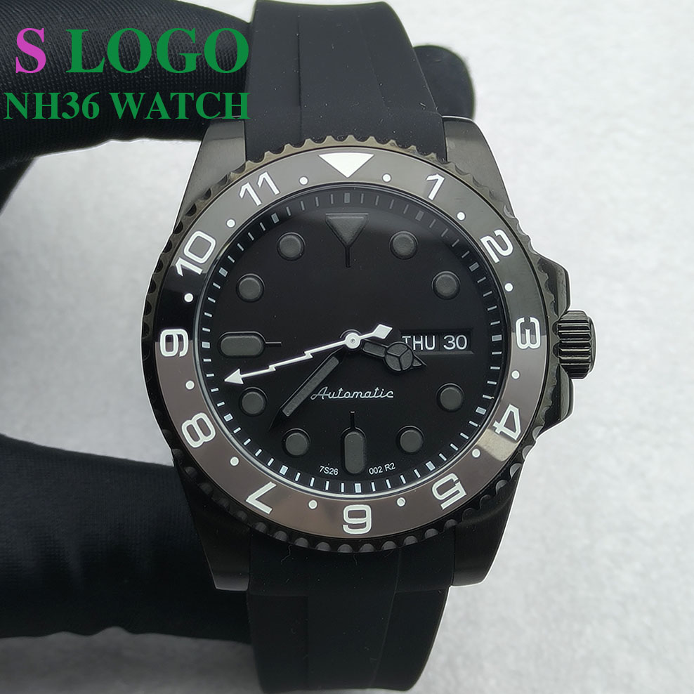 40mm nh36 relógio mecânico de  - Stainless Bracelet Diver avaliação e preço
