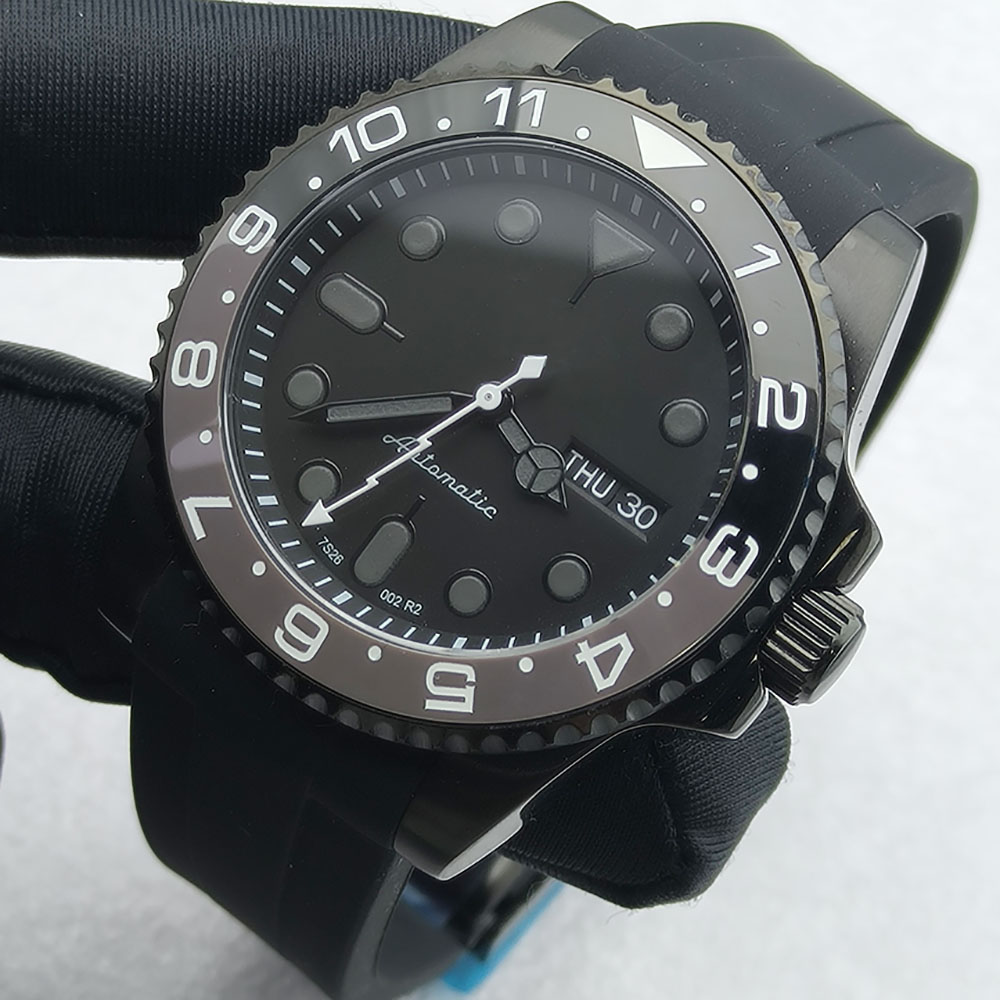 40mm nh36 relógio mecânico de  - Stainless Bracelet Diver avaliação e preço