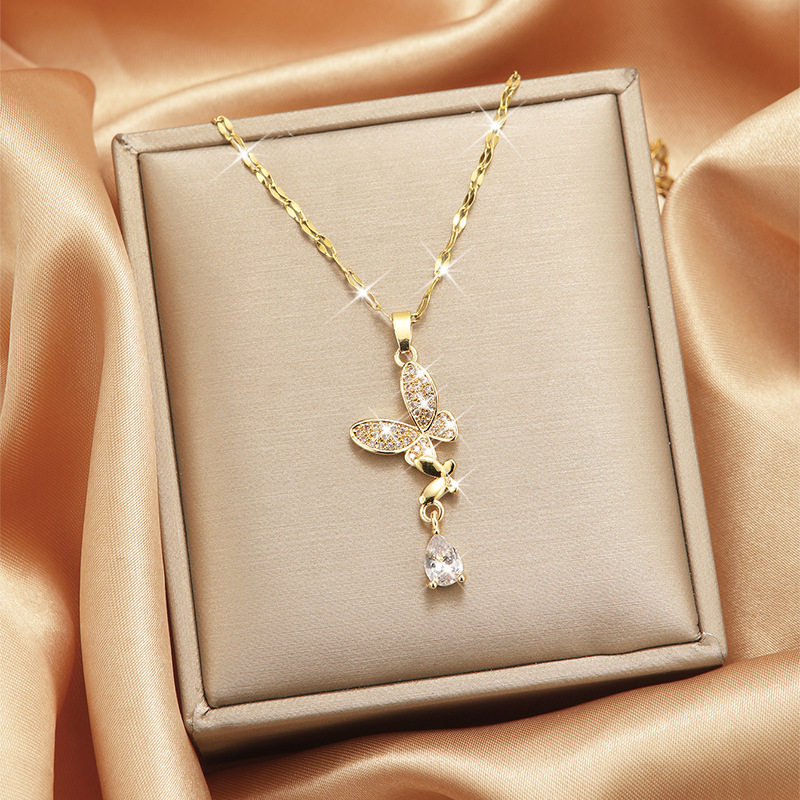 Colar Feminino de Aço Titânio  - Butterfly Clasp Deployant avaliação e preço