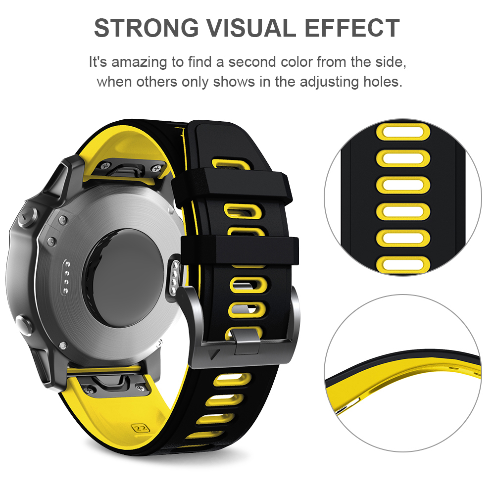 Pulseira de relógio de substit - Silicone Watch Band 22Mm avaliação e preço