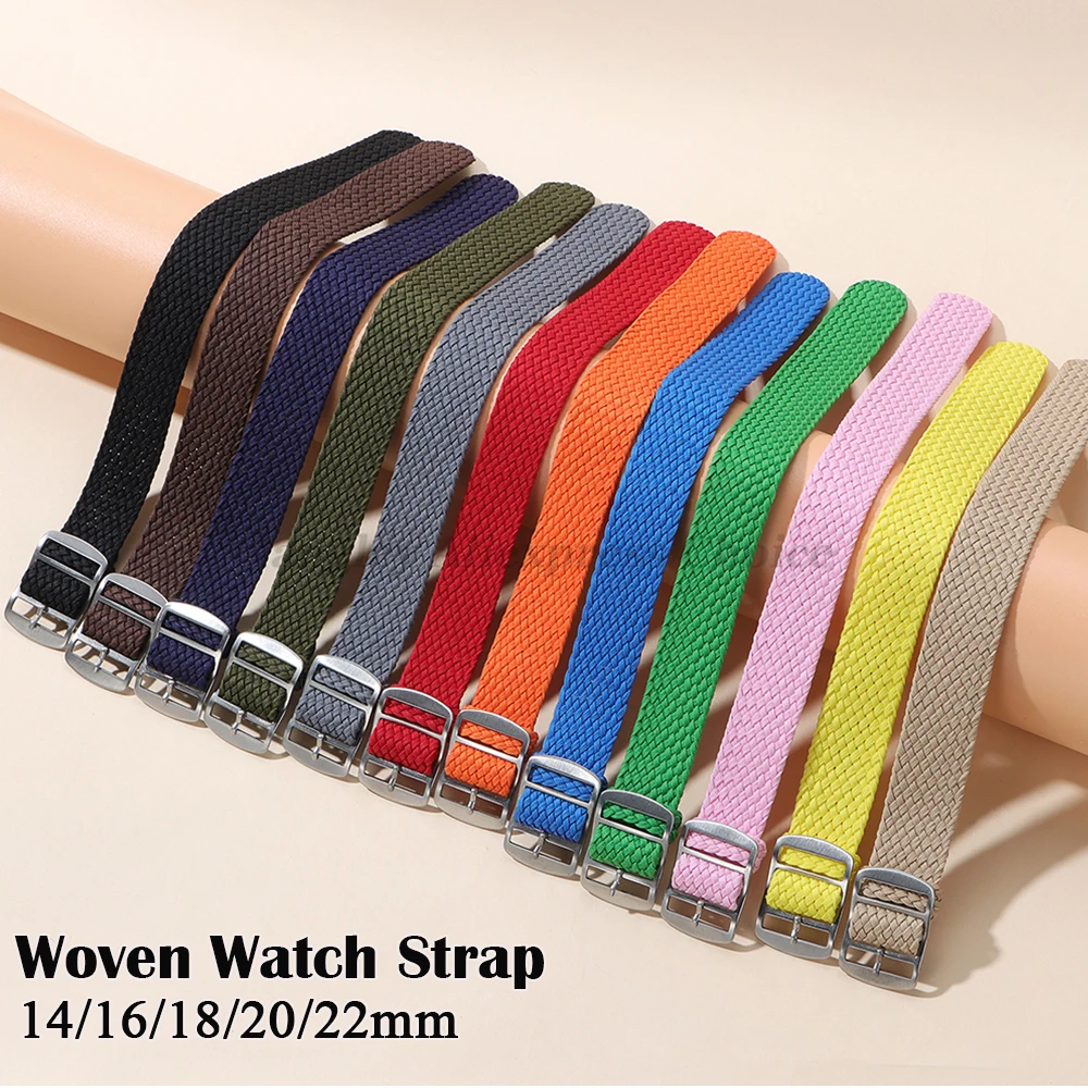14mm 16mm 18mm 20mm 22mm tecid - Perlon Strap Woven avaliação e preço