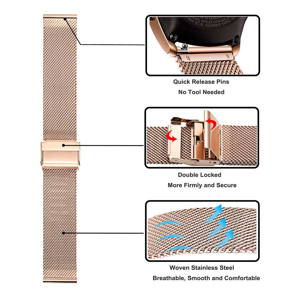Pulseira de metal para samsung - Mesh Strap Metal avaliação e preço