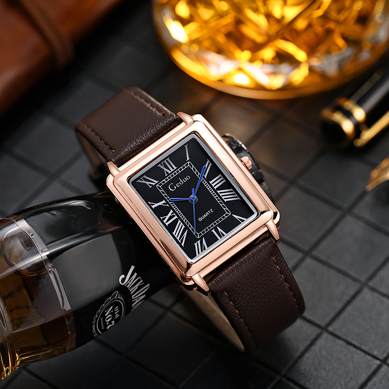 Nova moda de luxo designer ret - Leather Watch Band Men avaliação e preço