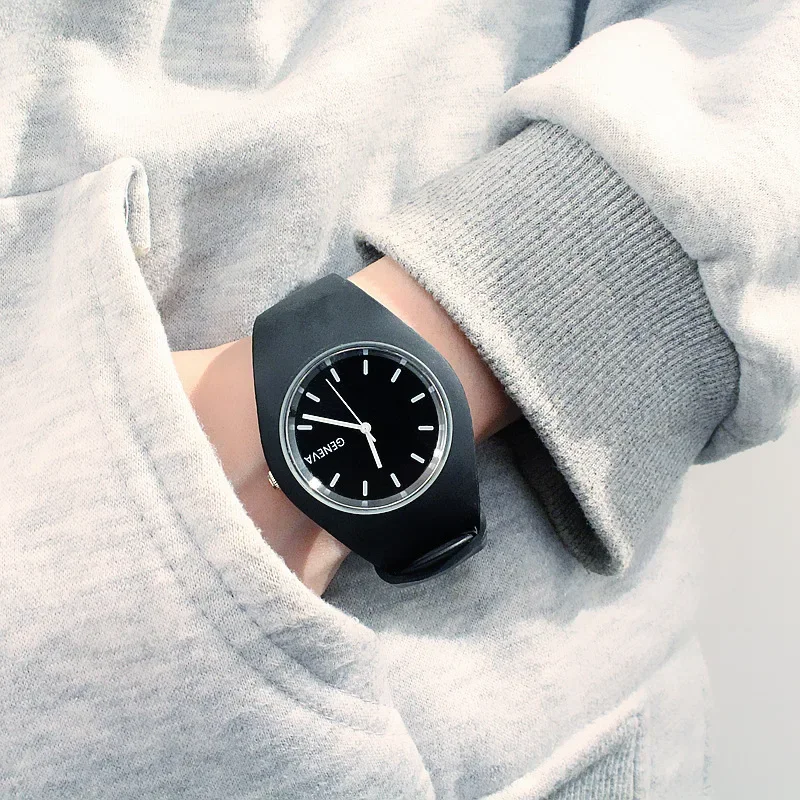 Relógio masculino feminino cor - Silicone Band Women avaliação e preço