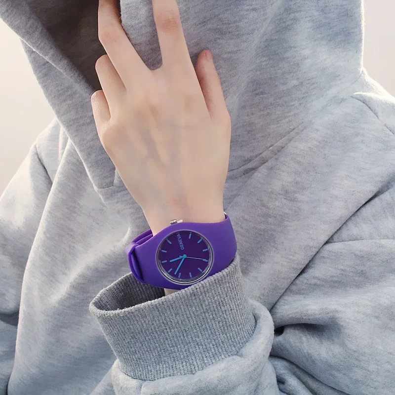 Relógio masculino feminino cor - Silicone Band Women avaliação e preço