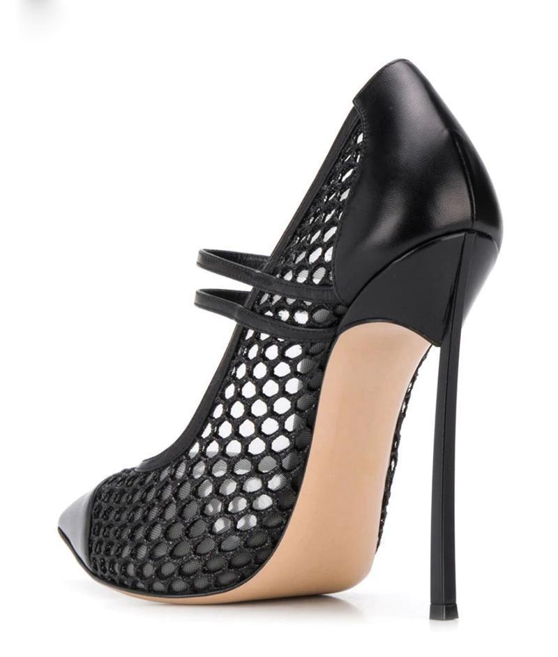 Sexy malha retalhos apontou to - Mesh Strap Metal avaliação e preço