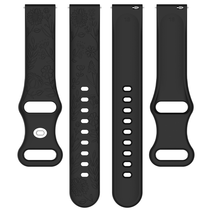 Pulseira de Silicone 3D com Fl - Silicone Watch Band 22Mm avaliação e preço