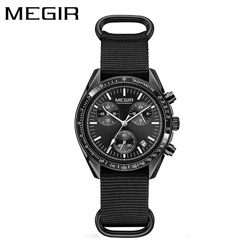 Relógio Masculino de Luxo MEGI - Canvas Strap Watch avaliação e preço