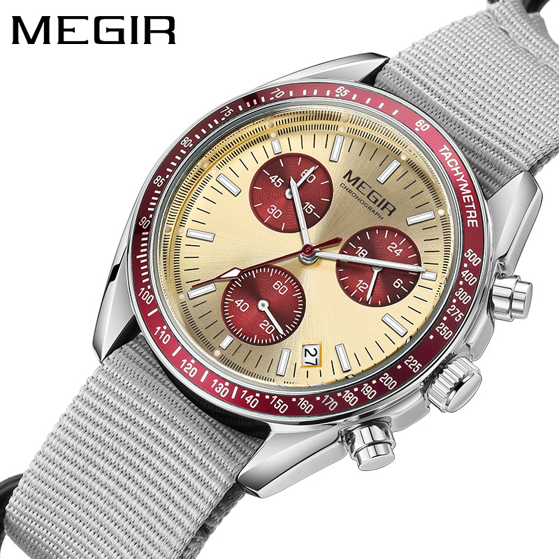Relógio Masculino de Luxo MEGI - Canvas Strap Watch avaliação e preço