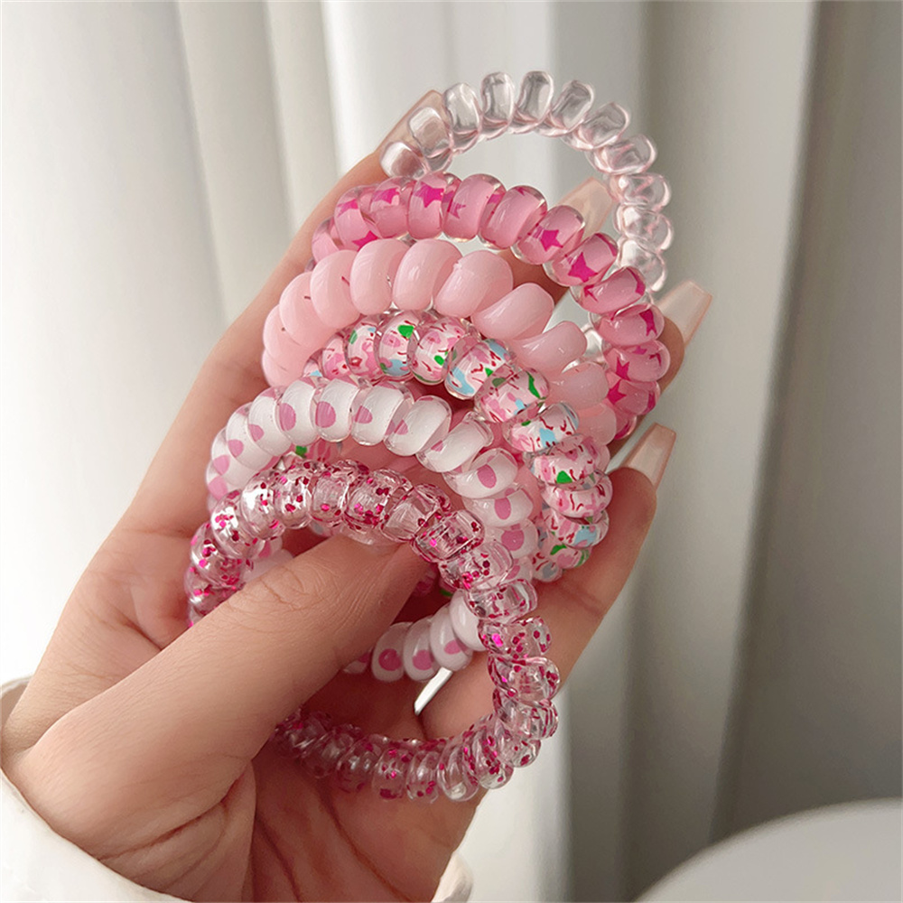 6 Peças de Elásticos de Cabelo - Silicone Band Women avaliação e preço