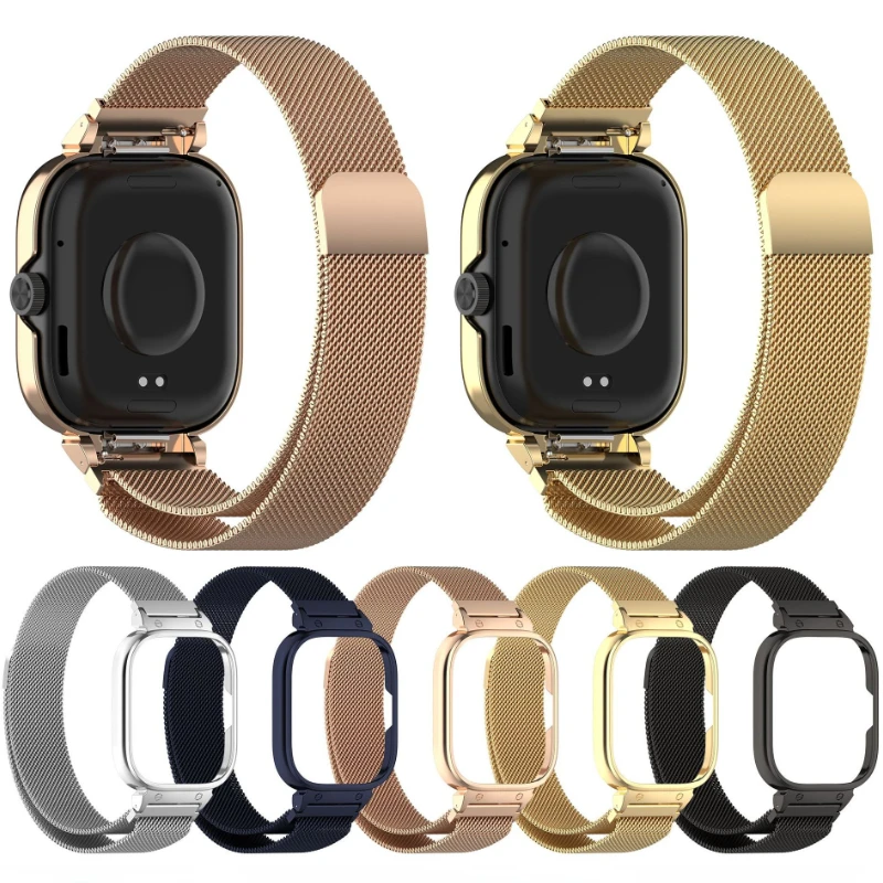 Caixa de metal + pulseira de l - Milanese Loop Magnetic avaliação e preço