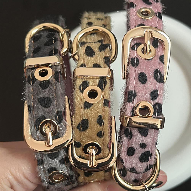 Coleira de cachorro pequena co - Leather Strap Quick Release avaliação e preço