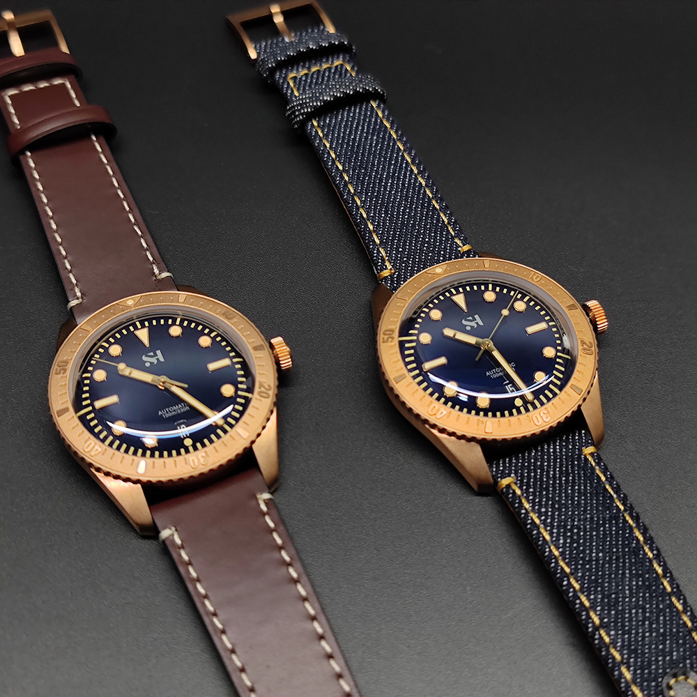 Relógio mecânico de bronze mas - Canvas Strap Watch avaliação e preço