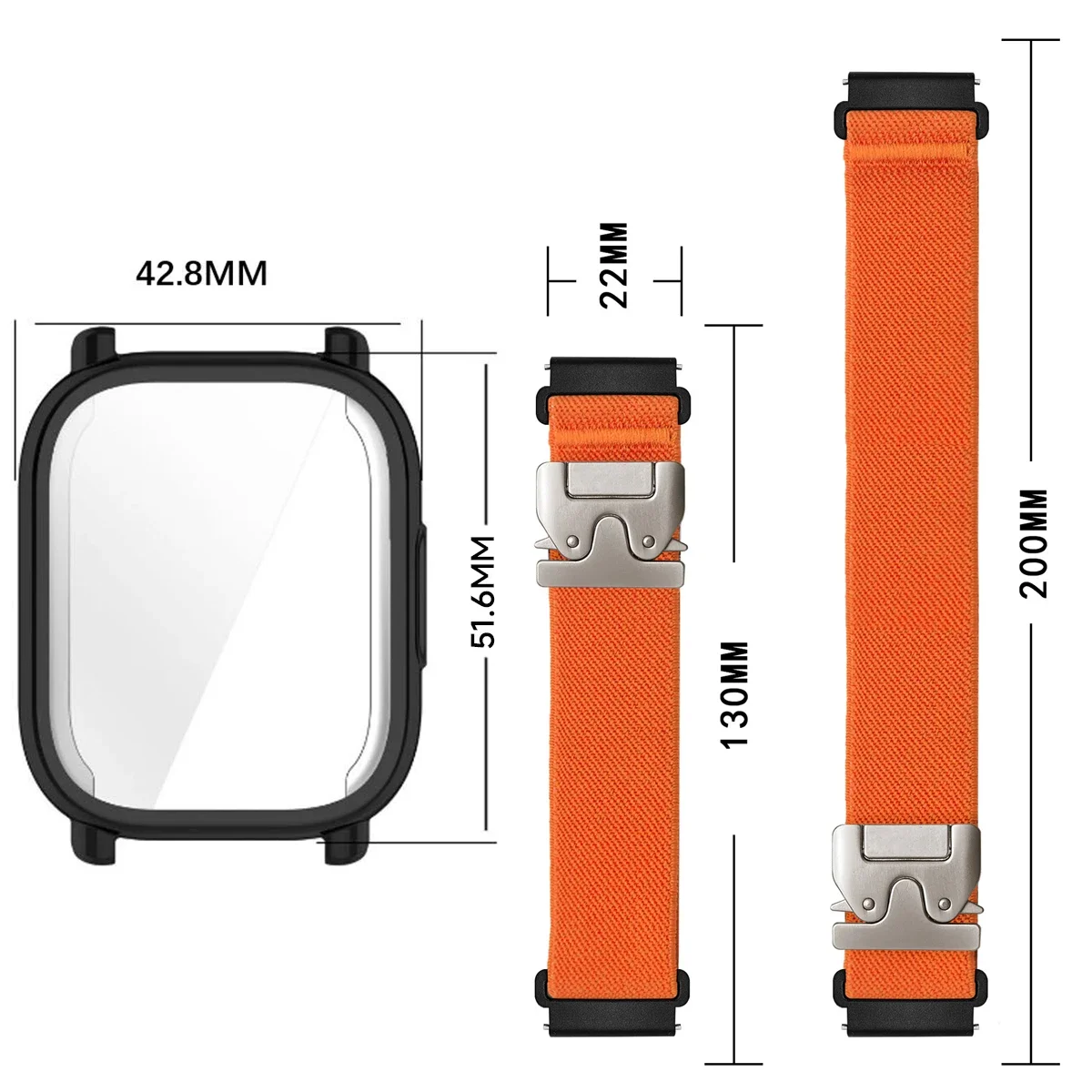 Correias de náilon + capa tpu  - Parachute Strap Elastic avaliação e preço