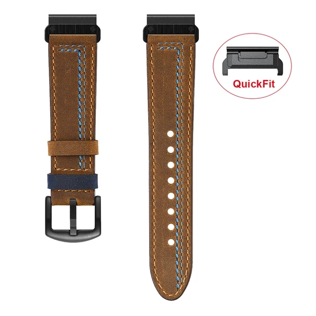 Pulseira de couro genuíno de 2 - Leather Strap Quick Release avaliação e preço