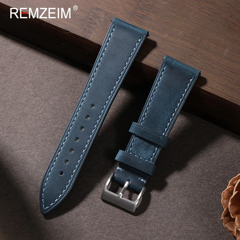 Crazy Horse-Pulseira de relógi - Leather Strap Quick Release avaliação e preço