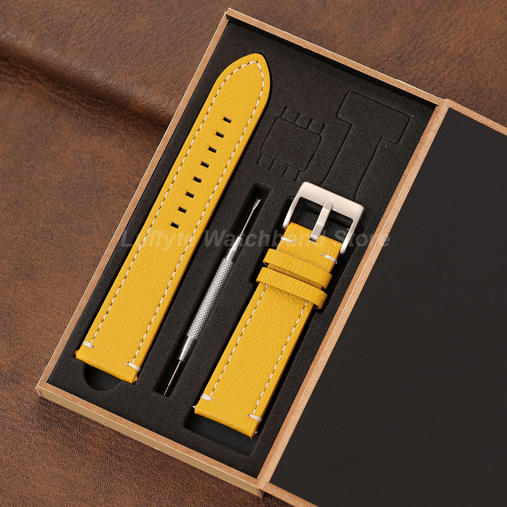 Pulseira de Couro Lichia Dupla - Leather Strap Quick Release avaliação e preço