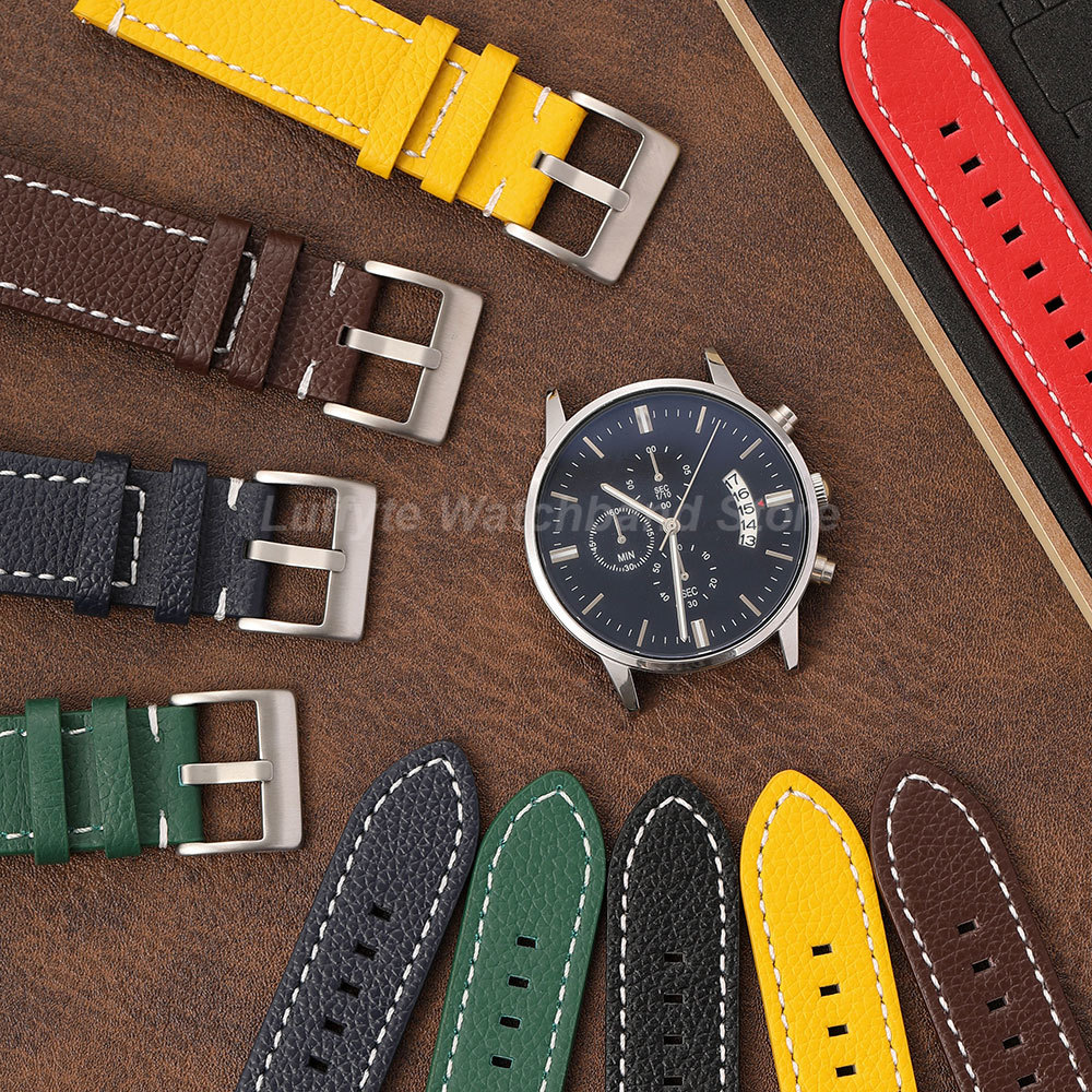 Pulseira de Couro Lichia Dupla - Leather Strap Quick Release avaliação e preço