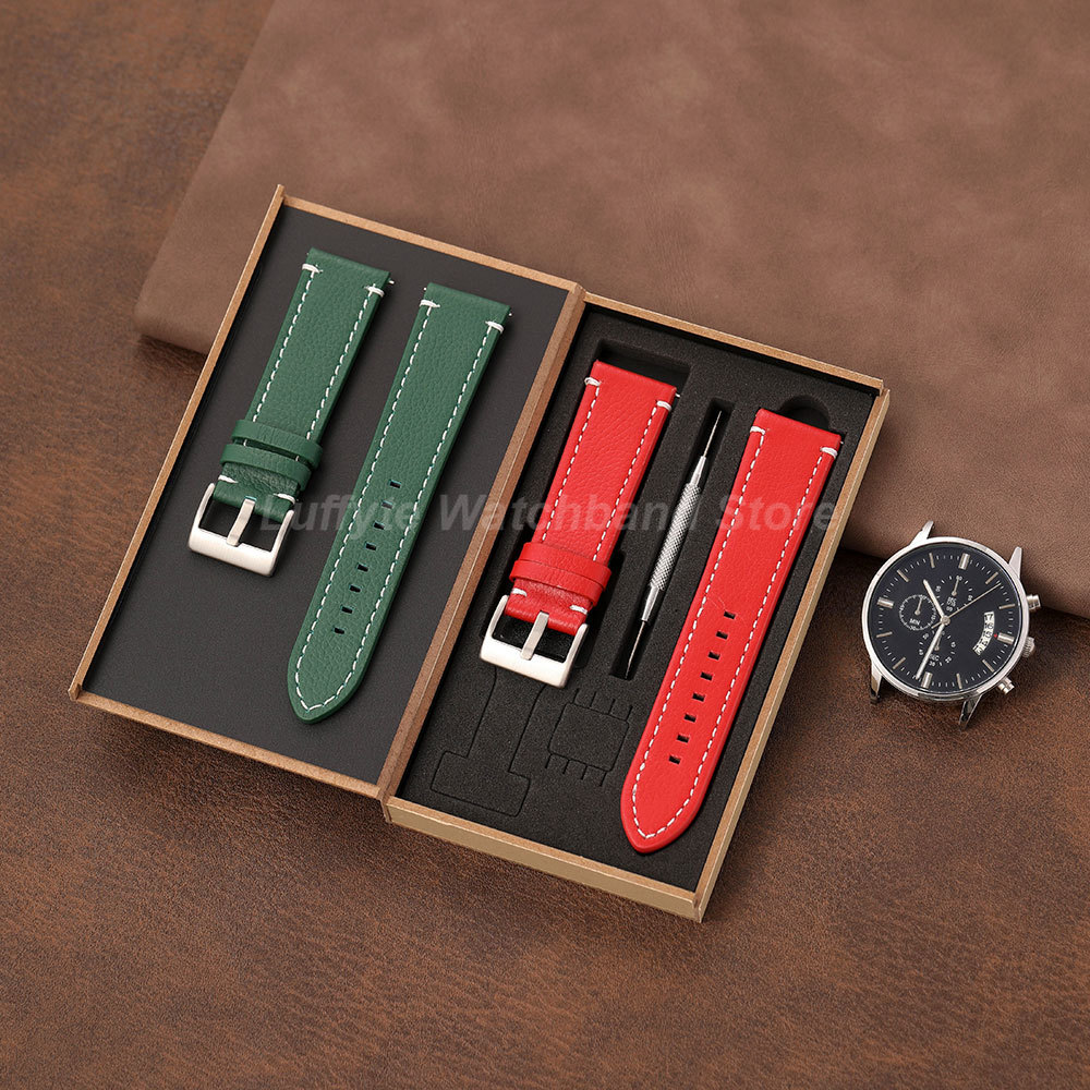 Pulseira de Couro Lichia Dupla - Leather Strap Quick Release avaliação e preço