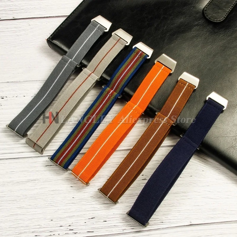 Faixa de relógio de náilon elá - Parachute Strap Elastic avaliação e preço