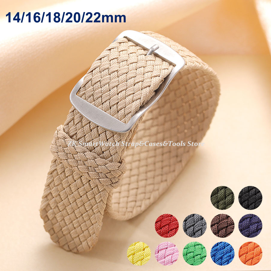 14mm 16mm 18mm 20mm 22mm perlo - Perlon Strap Woven avaliação e preço