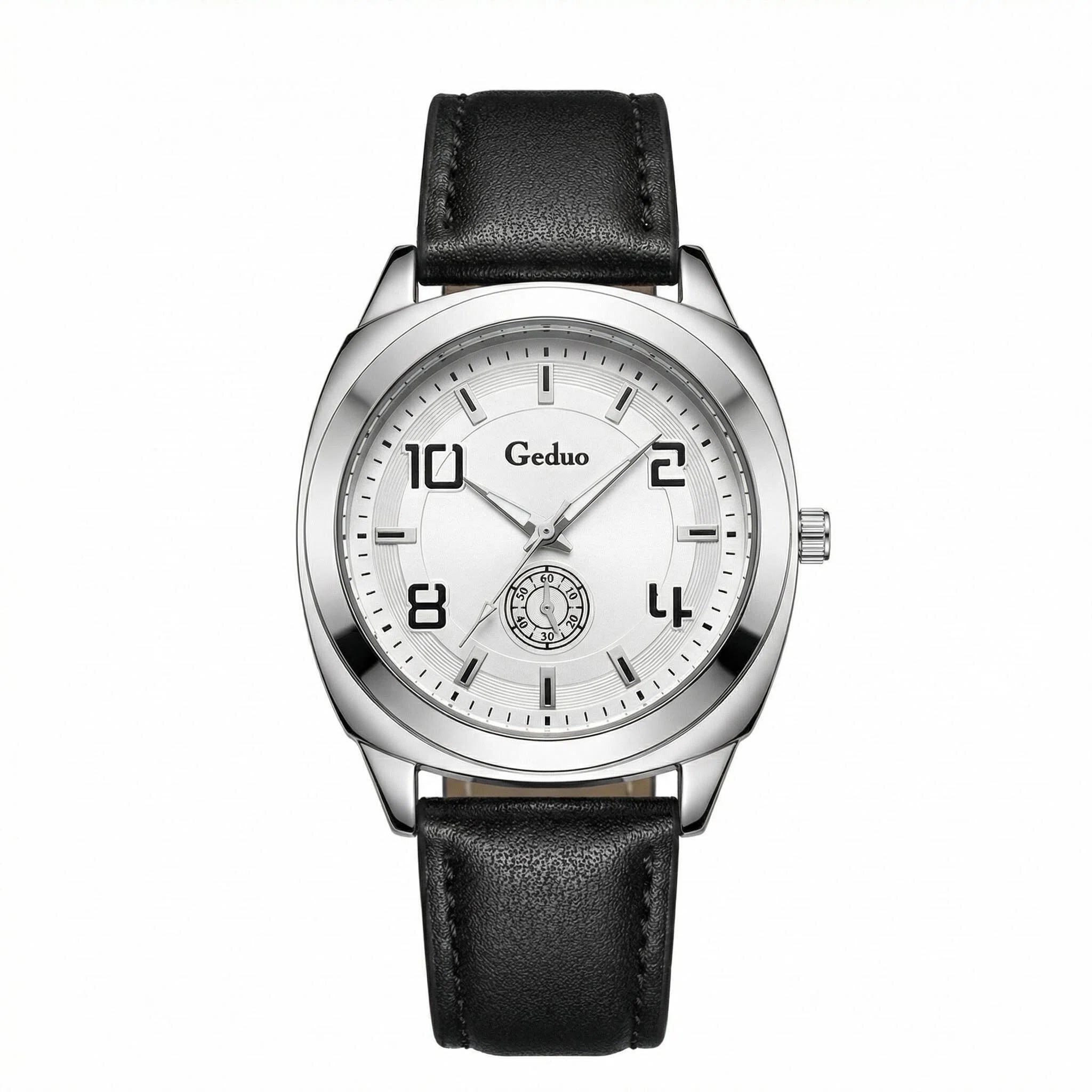 Relógio Casual Masculino de Qu - Leather Watch Band Men avaliação e preço