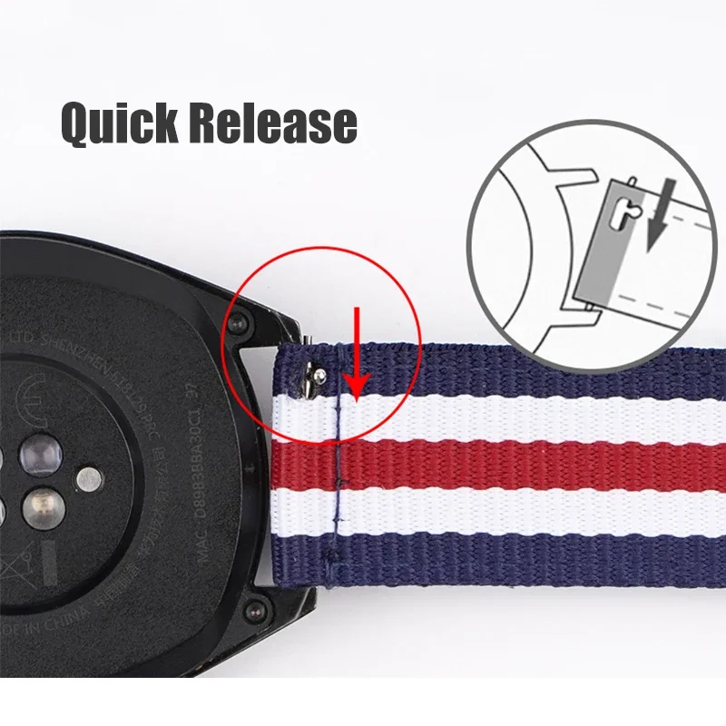 Pulseira de nylon tecido de 20 - Canvas Strap Watch avaliação e preço