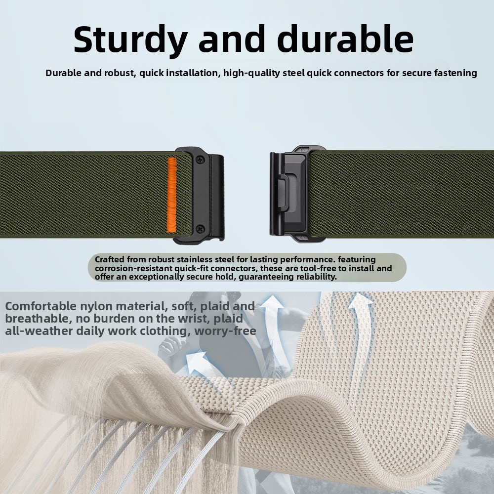 Pulseira de Nylon Elástica de  - Parachute Strap Elastic avaliação e preço