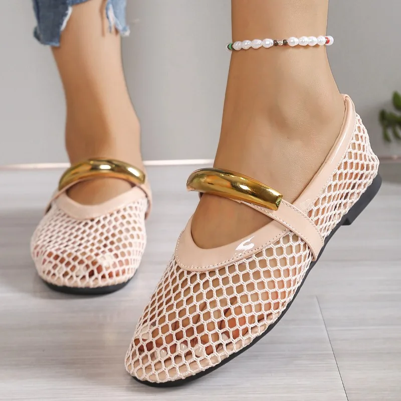 Feminino respirável verão dedo - Mesh Strap Metal avaliação e preço