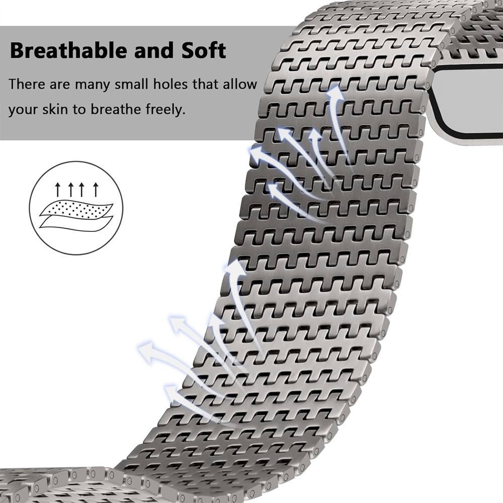 Pulseira de titânio para apple - Milanese Loop Magnetic avaliação e preço