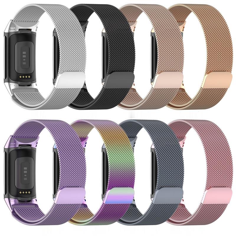 Banda de metal para fitbit cha - Mesh Strap Metal avaliação e preço