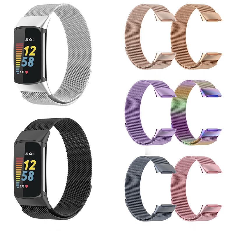 Banda de metal para fitbit cha - Mesh Strap Metal avaliação e preço